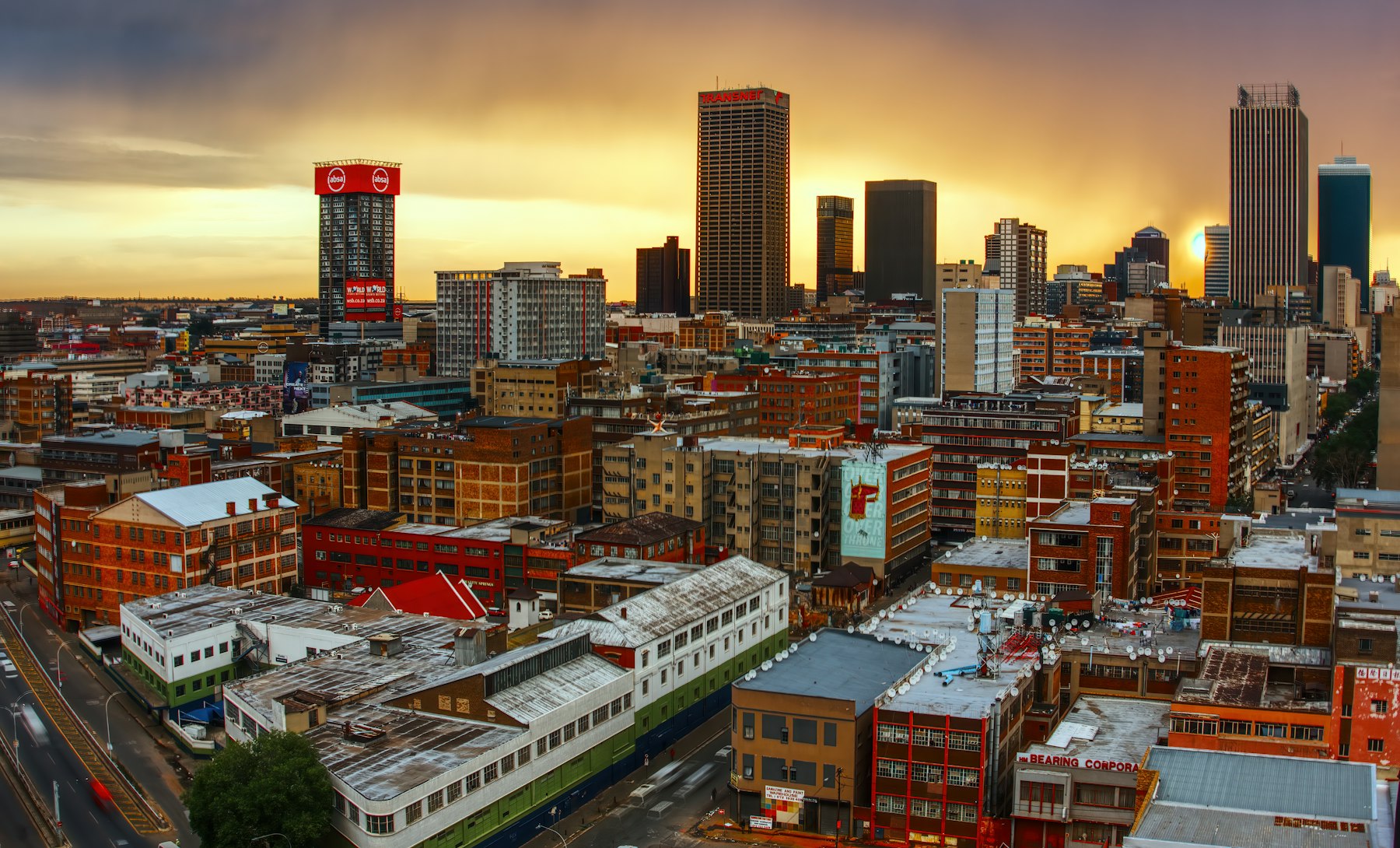 约翰内斯堡天际线 Johannesburg skyline, South Africa